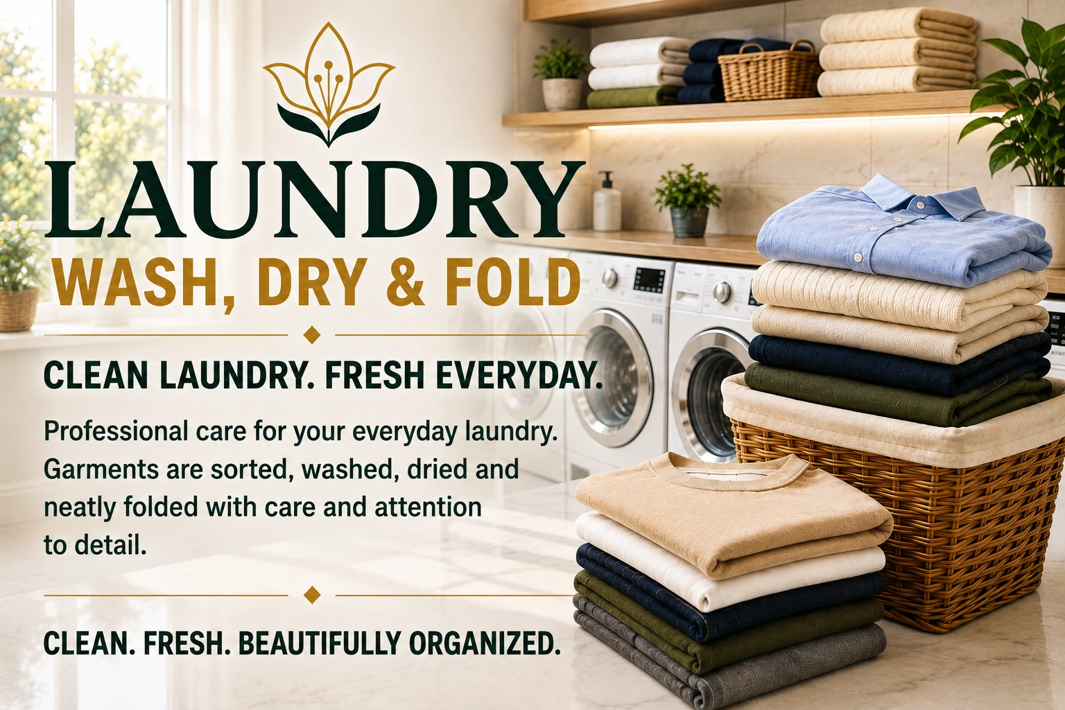 Laundry • Wash, Dry & Fold